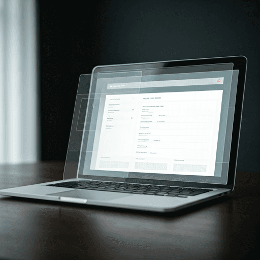 Modern minimalist workspace